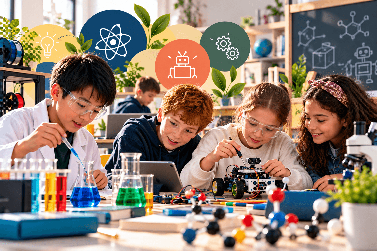 Laboratorio scolastico di scienze e tecnologia